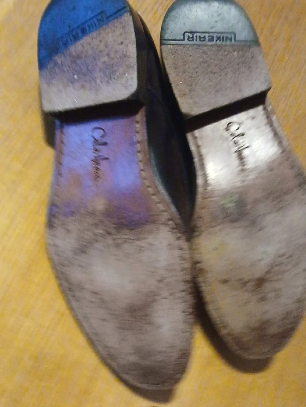Cole Haan Black Leather Derby Lace-Up Shoes